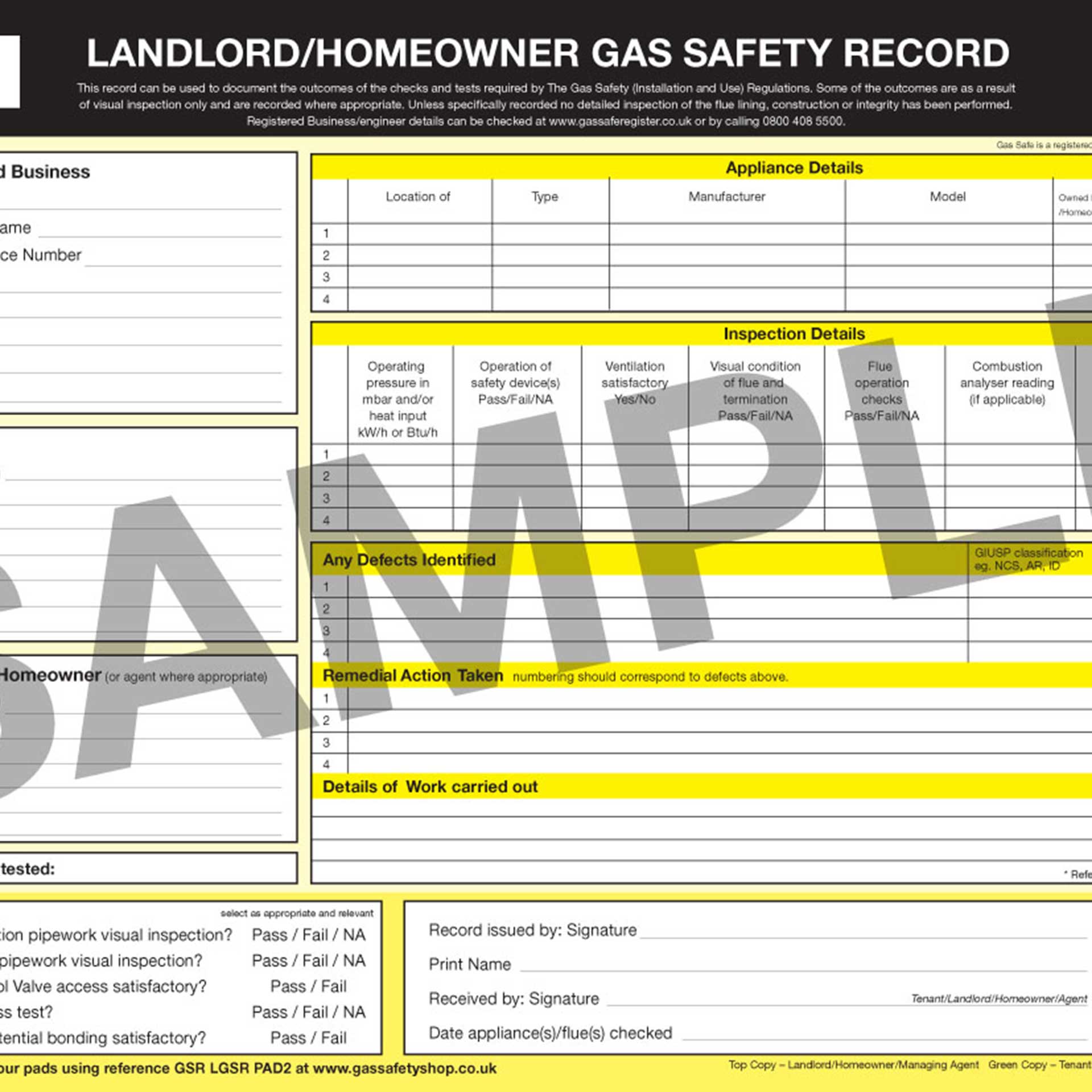 Landlord Gas Safety Certificate image 