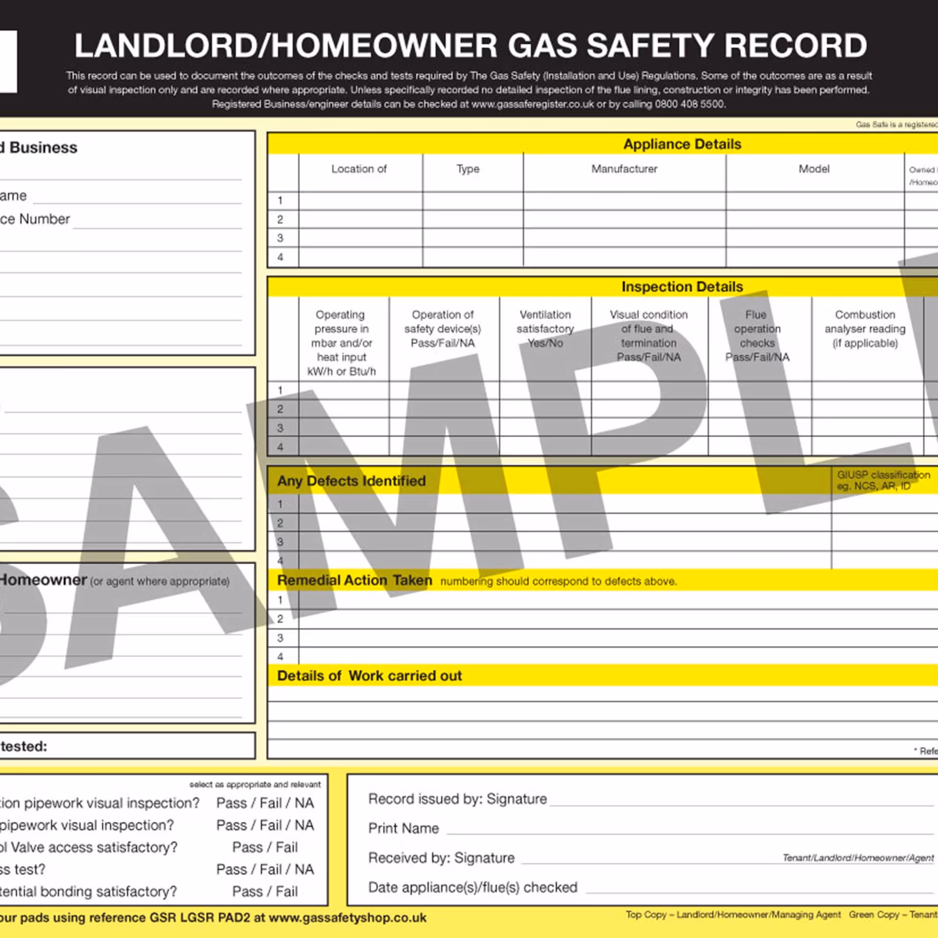 Landlord Gas Safety Certificate image 